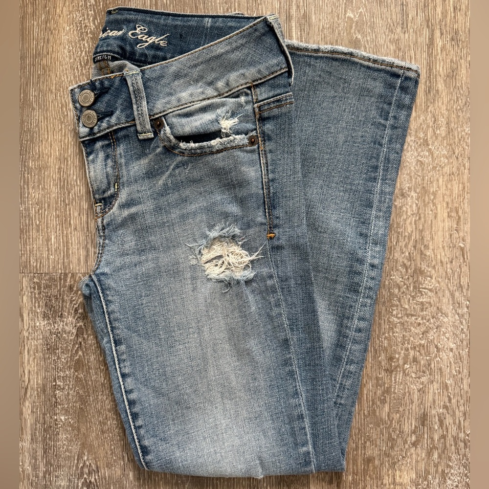 American Eagle Outfitters, Artist Crop Jeans, Size 00 Regular